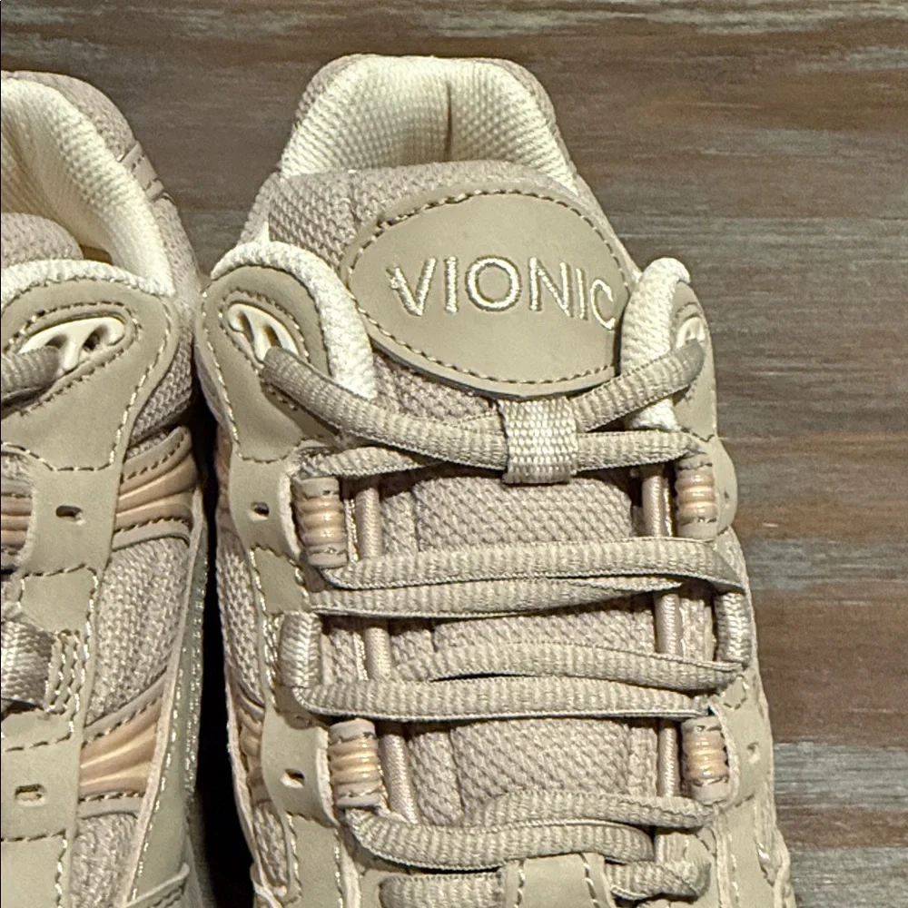 Vionic Walker‎ Classic Orthotic Walking Shoes Stone Taupe Size 5 NWOB Comfort